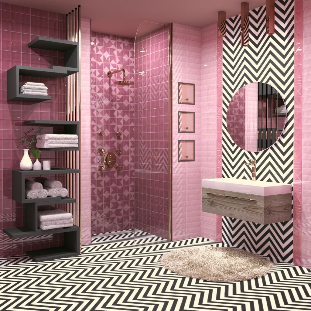 Wow Pink Bathroom