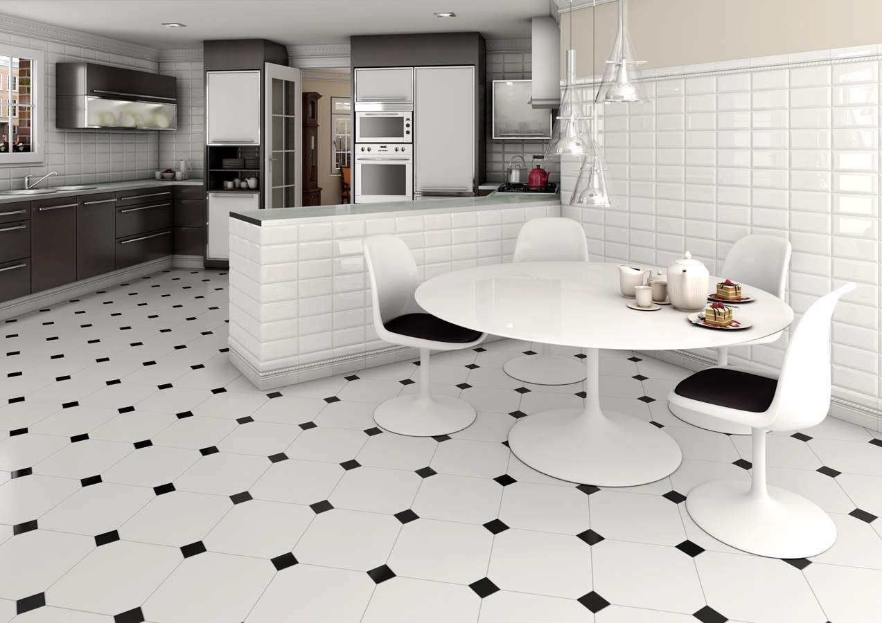 Black And White Floor Tiles Classic Black And White Tiles Tilesie