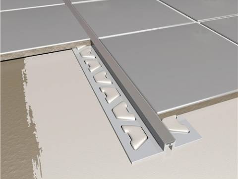 Tile Movement Joint PVC Grey