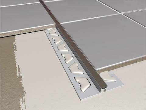 Tile Movement Joint PVC Black