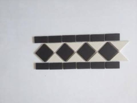Black and White Victorian Border Tiles