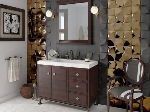 3D Hexagonal Mosaic Tiles - The Grande 3 Collection
