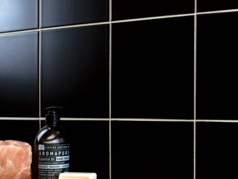 Matt Black 20x20 Wall and Floor Tile