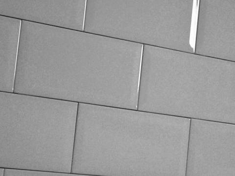 Bevelled Light Grey Subway Tiles 10x20