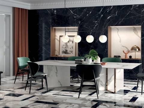 Marble Inspired Porcelain Tiles - The Evomar Collection