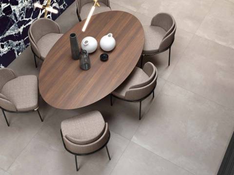 One Lucky Customer: Ash Cement-Style 80×80 Italian Porcelain at Half Price