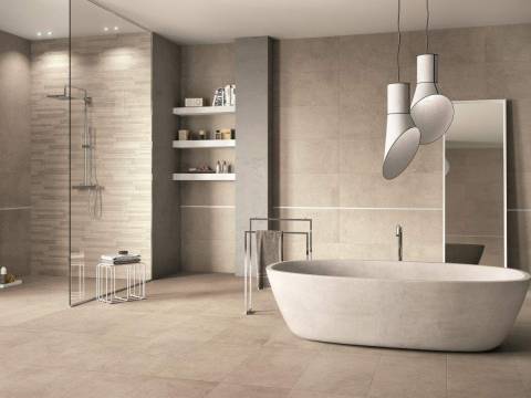 Raw Concrete Effect Tiles - The Langone Collection